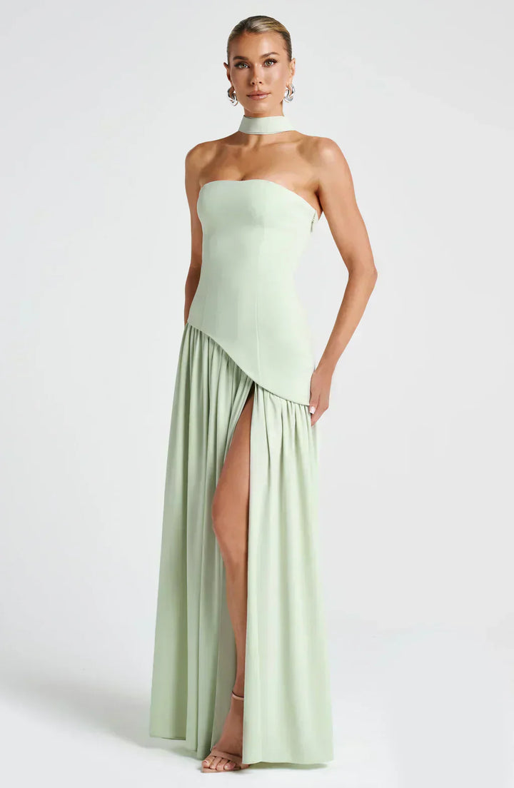 Fiona | Women Wedding Guest Asymmetric Maxi Dress - Elle Zürich