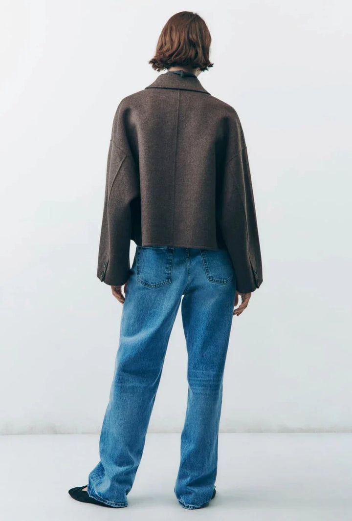 Doris | Damen Kurze Jacke mit Knopfleiste - Elle Zürich