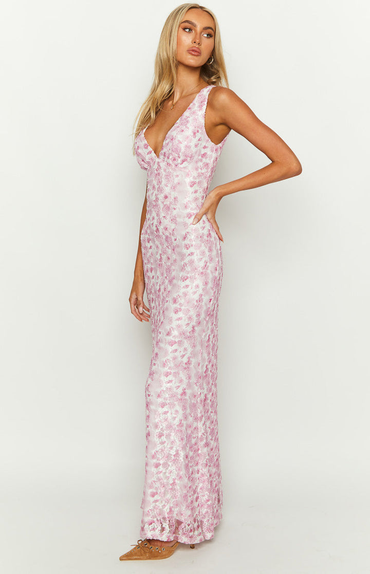 Anna | Damen Kleid mit Blumenmuster für Hochzeitsgäste - Elle Zürich