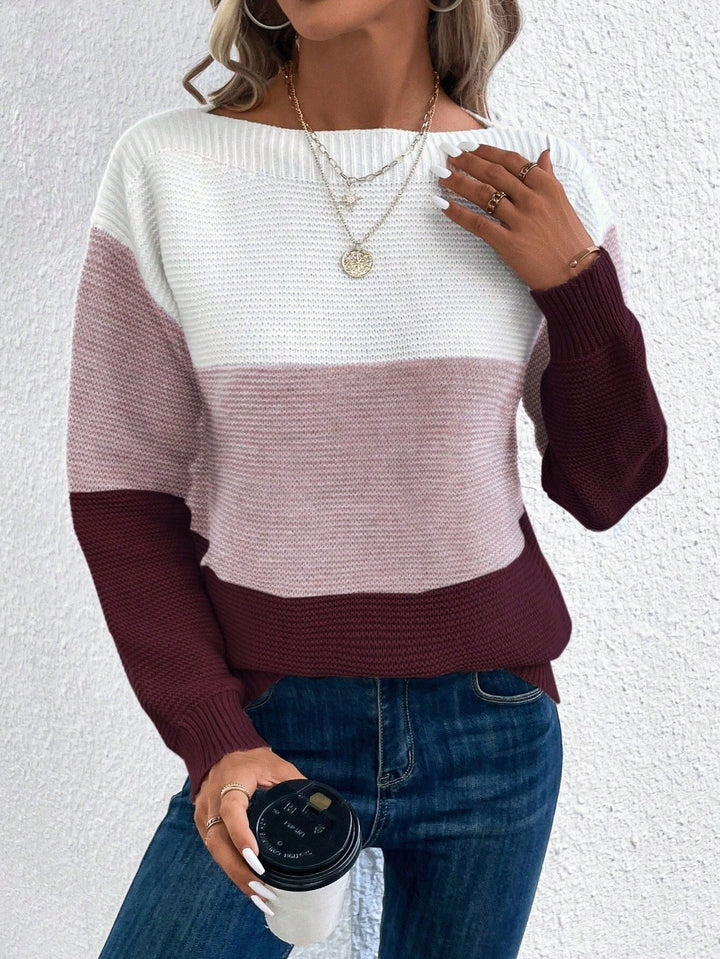Lena | Stilvoller Damen Strickpullover mit langen Ärmeln - Elle Zürich