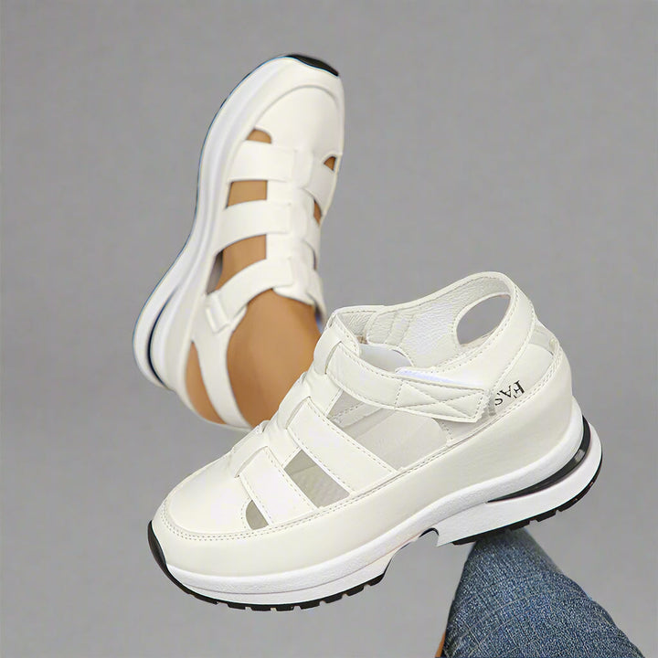 Hanna | Damen Frühling Plateau-Sneakers mit Cutout-Design - Elle Zürich