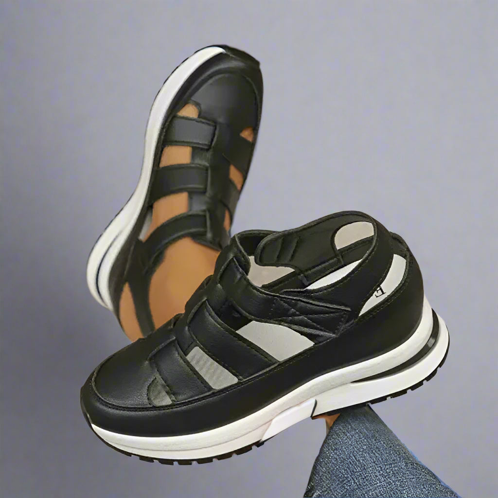 Hanna | Damen Frühling Plateau-Sneakers mit Cutout-Design - Elle Zürich