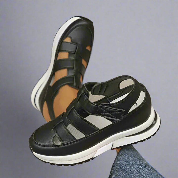 Hanna | Damen Frühling Plateau-Sneakers mit Cutout-Design - Elle Zürich