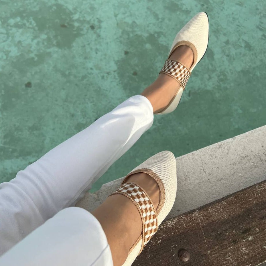 Pauline | Damen Frühlings Ballerinas mit Riemen im Freizeitstil - Elle Zürich