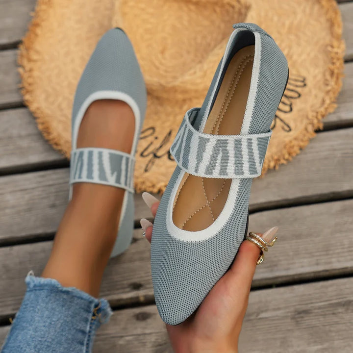 Pauline | Damen Frühlings Ballerinas mit Riemen im Freizeitstil - Elle Zürich