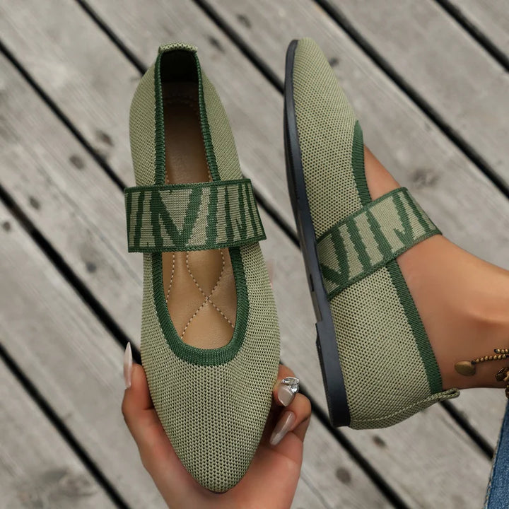 Pauline | Damen Frühlings Ballerinas mit Riemen im Freizeitstil - Elle Zürich