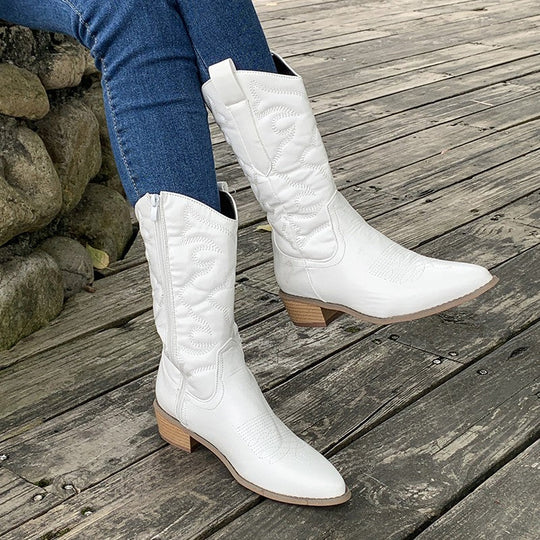 Karin  | Klassische Lederstiefel für Damen - Elle Zürich