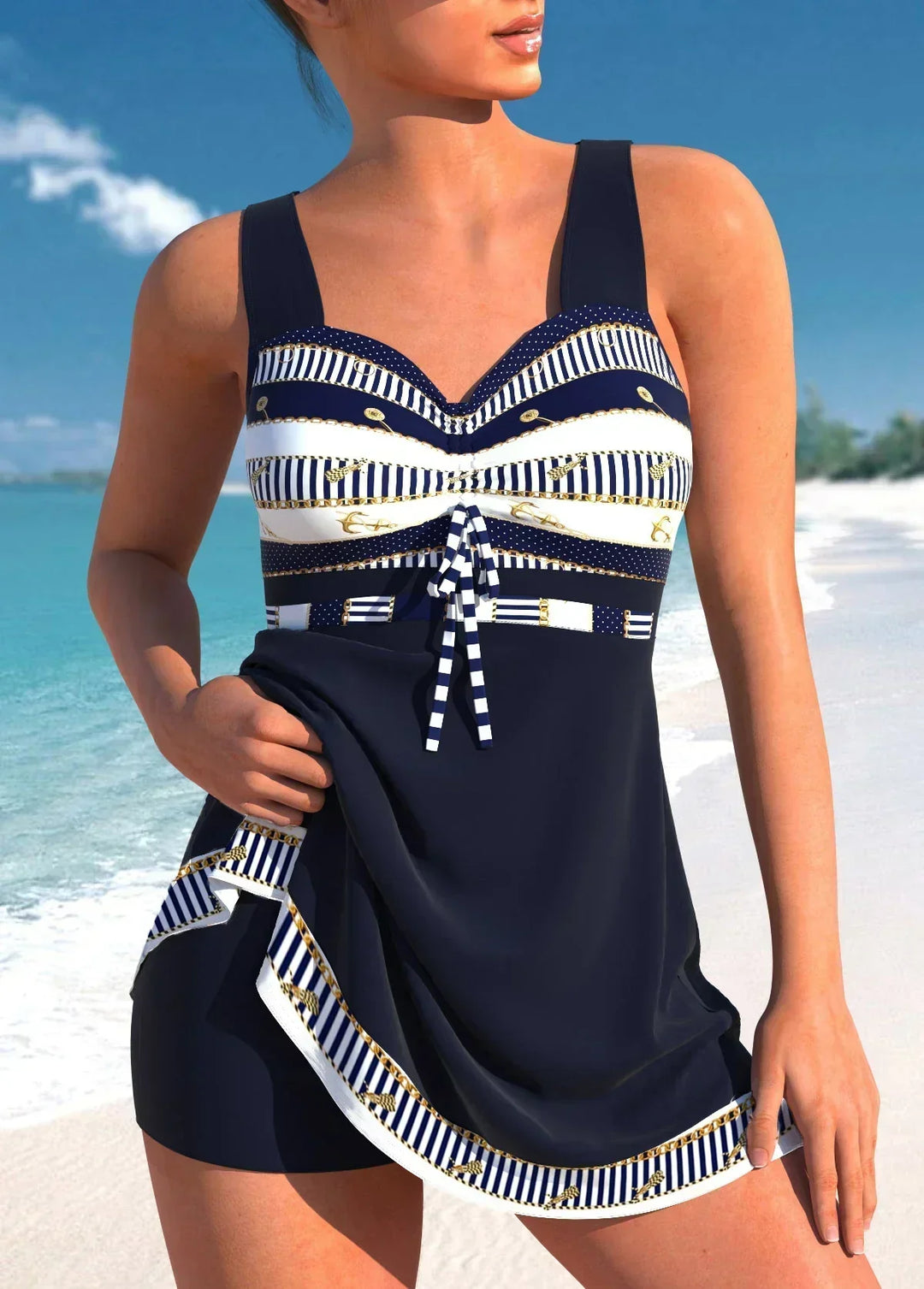 Theresa | Damen Elegantes Badeanzugkleid - Elle Zürich